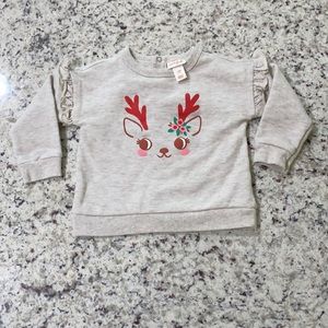 12 month Cat &Jack Reindeer Sweatshirt